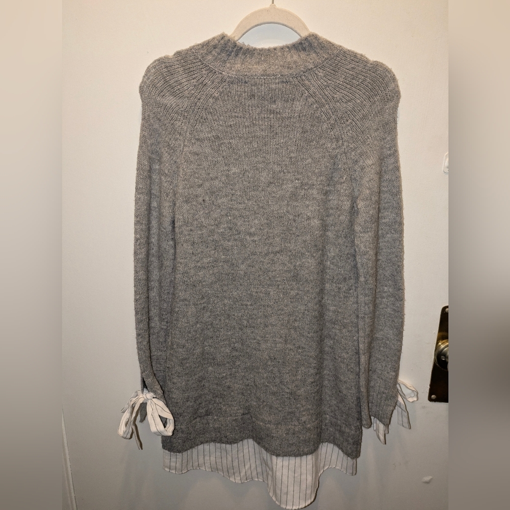 English Factory Gray Women's Sweater Dress 2-fer with Layered Look NWT - Picture 5 of 5
